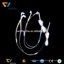 new product flat reflective headphones cable for Iphone